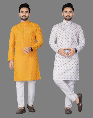DHASU TRENDZ Men Printed Straight Kurta(Multicolor)