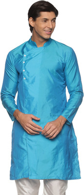 Sethukrishna Men Solid A-line Kurta(Blue)
