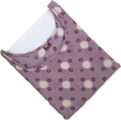 PAFASHION Women Printed A-line Kurta(Purple)