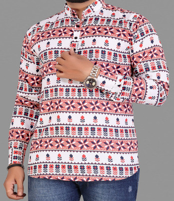 Bluestar Enterprise Men Printed Ethnic Dress Kurta(Multicolor)