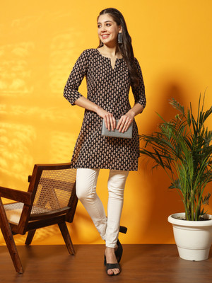 HouseOfCommon Women Printed A-line Kurta(Multicolor)