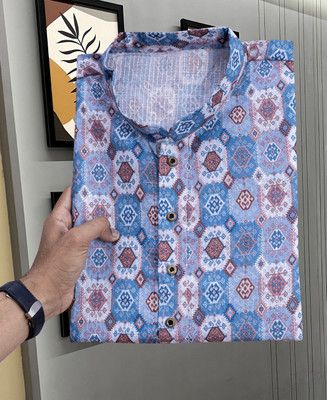 MOXTE Men Printed Straight Kurta(Multicolor)