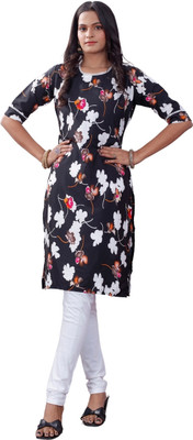 Kiaaa Women Printed A-line Kurta(Multicolor)