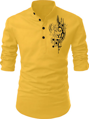 LIRMO Men Printed Straight Kurta(Multicolor)