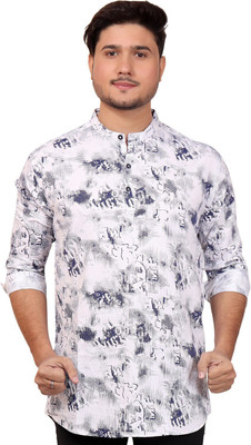 MADE IN THE SHADE Men Self Design Straight Kurta(Multicolor)