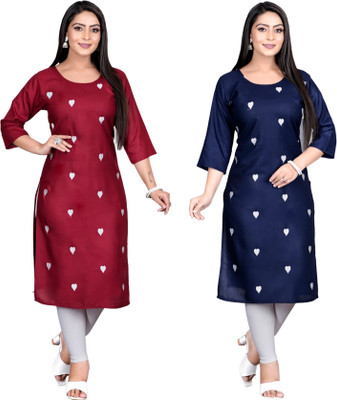 GOLDEN COLLECTION Women Embroidered Ethnic Dress Kurta(Multicolor)