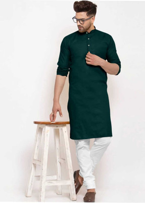 adinath Men Embroidered Straight Kurta(Multicolor)