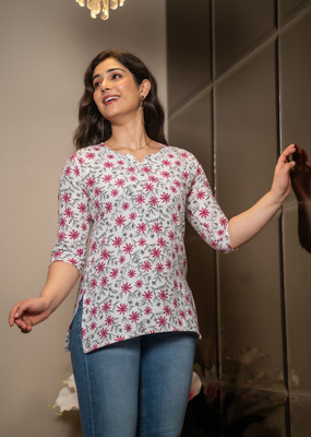 Andheriyas Collection Women Printed Straight Kurta(Multicolor)