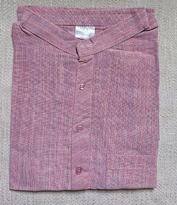 Keshar Men Self Design Straight Kurta(Purple, Multicolor)