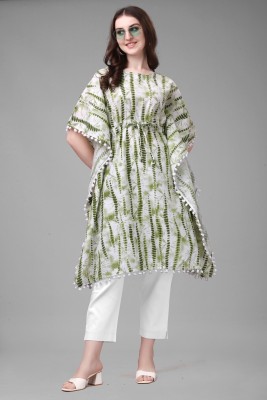 Teesta Fashion Printed Cotton Blend Women Kaftan