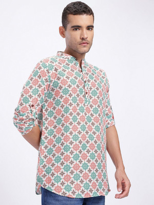 Anouk Rustic Men Printed Straight Kurta(Multicolor)