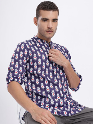 Anouk Rustic Men Printed Straight Kurta(Multicolor)