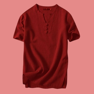 SuperTrend Men Embroidered Straight Kurta(Maroon)