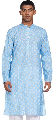 Jddkkfas Men Printed Straight Kurta(Multicolor)