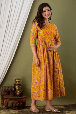 TADAATRADERS Women Printed Anarkali Kurta(Multicolor)