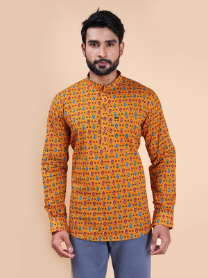 MANNYATA Men Printed Straight Kurta(Multicolor)