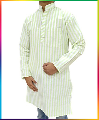 Denis Men Embroidered Straight Kurta(Multicolor)