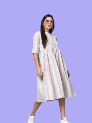 Kfashionbfc Women Maxi Multicolor Full Length Dress