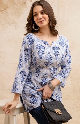 Surhi Women Printed Straight Kurta(Multicolor)