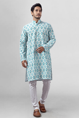 XEPON Men Printed Straight Kurta(Multicolor)
