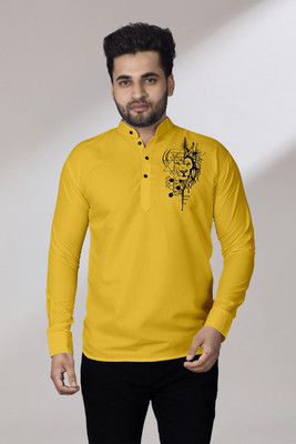 LIMRO Men Printed Straight Kurta(Multicolor)
