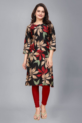 HouseOfCommon Women Printed A-line Kurta(Multicolor)