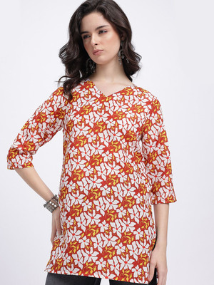 Anouk Rustic Women Printed Straight Kurta(Multicolor)