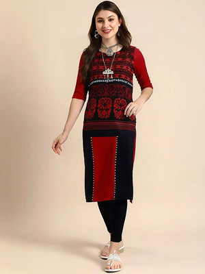 SZN Women Printed A-line Kurta(Multicolor)