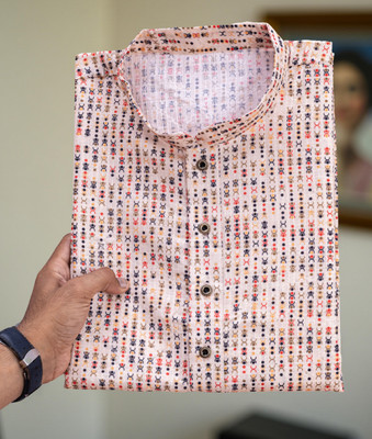 MOXTE Men Printed Straight Kurta(Multicolor)