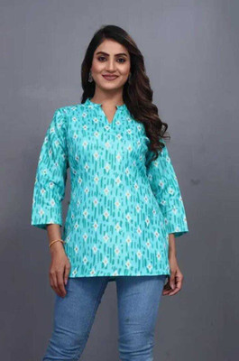 DIGIFASHION Women Solid A-line Kurta(Green)