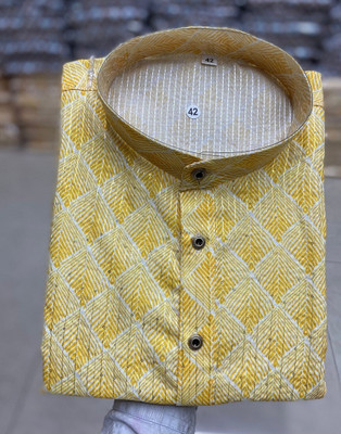 Lazzly Men Printed Straight Kurta(Multicolor)