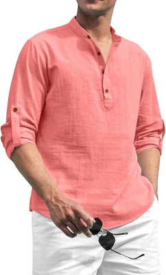 trendy vastr Men Solid A-line Kurta(Maroon)