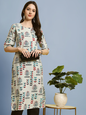 HouseOfCommon Women Printed A-line Kurta(Multicolor)