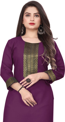 dhanshree tex Women Self Design A-line Kurta(Multicolor)