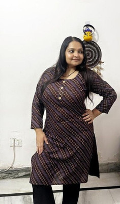 fashoraa Women Printed, Geometric Print Straight Kurta(Multicolor)