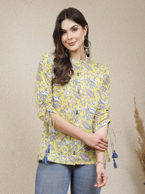 Stylum Casual Floral Print Women Multicolor Top