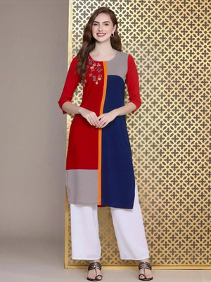 SZN Women Printed A-line Kurta(Multicolor)