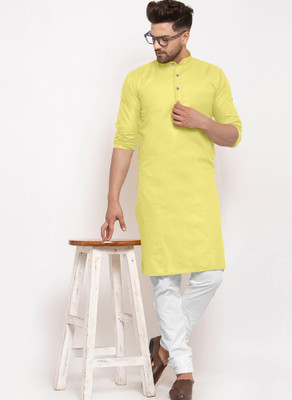 Krudha Creation Men Solid Straight Kurta(Multicolor)