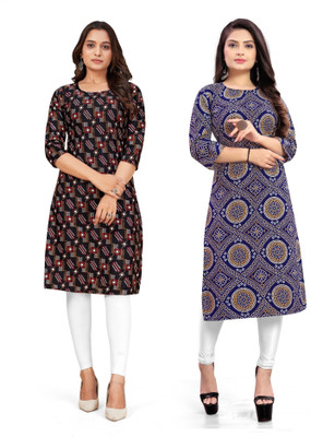 SUMITA SAREE Women Printed A-line Kurta(Multicolor)