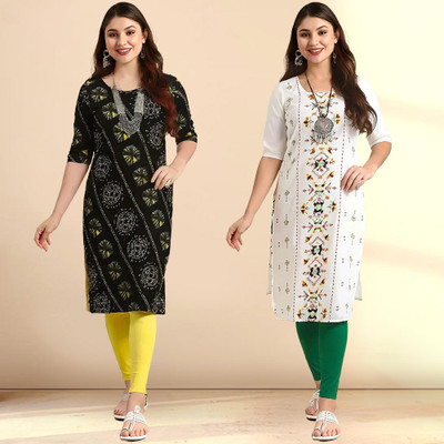 EthnicBasket Women Printed A-line Kurta(Multicolor)