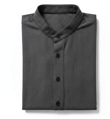 Keshar Men Striped Straight Kurta(Black, White)