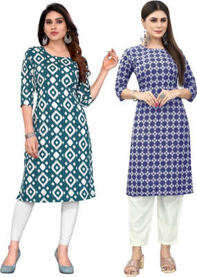 MARIDI FASHION Women Self Design Straight Kurta(Multicolor)