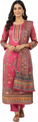 trendpe Women Embroidered, Geometric Print A-line Kurta(Multicolor)