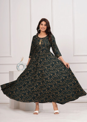 NUPITAL Flared/A-line Gown(Green)