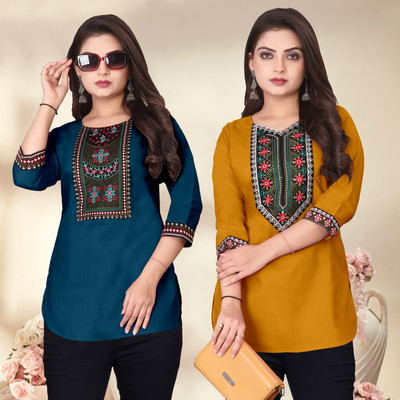 HELLY512 Women Solid A-line Kurta(Multicolor)