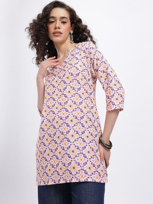 Anouk Rustic Women Printed Straight Kurta(Multicolor)