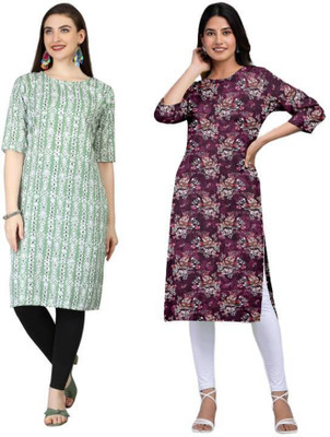 MIROSELLY CREATION Women Printed A-line Kurta(Multicolor)