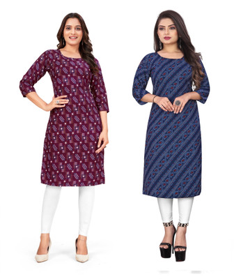 SUMITA SAREE Women Printed A-line Kurta(Multicolor)