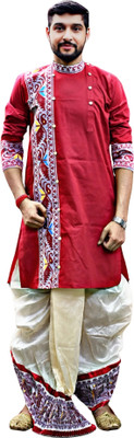 GOURI COLLECTIONS Men Kurta Dhoti Pant Set