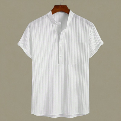 Look Trendy Men Printed Straight Kurta(White)